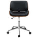 Addington Upholstered Adjustable Office Desk Chair Black - Walo Furniture 