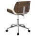 Addington Upholstered Adjustable Office Desk Chair Ecru - Walo Furniture 