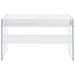 Dobrev 48-inch 2-drawer Writing Desk White High Gloss - Walo Furniture 