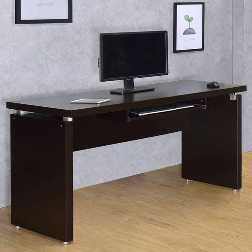 Skylar 55-inch Computer Desk with Keyboard Drawer Cappuccino - Walo Furniture 