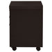 Skylar 3-drawer Home Office Mobile File Cabinet Cappuccino - Walo Furniture 