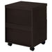 Skylar 3-drawer Home Office Mobile File Cabinet Cappuccino - Walo Furniture 