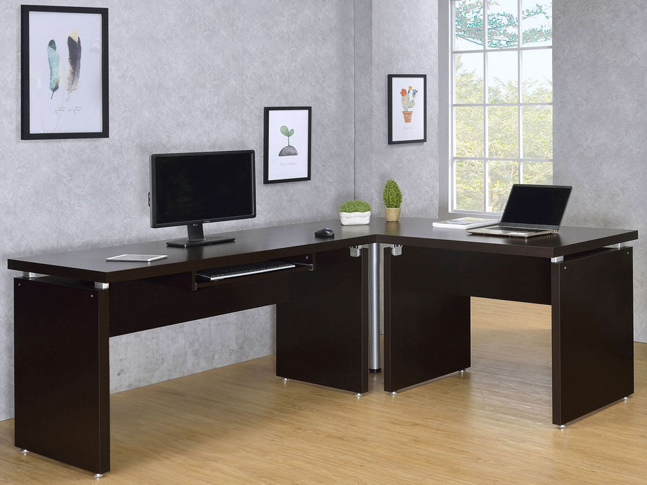 Skylar 39-inch Engineered Wood Writing Desk Cappuccino - Walo Furniture 