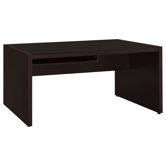 Skeena 60-inch Computer Desk with Keyboard Drawer Cappuccino - Walo Furniture 