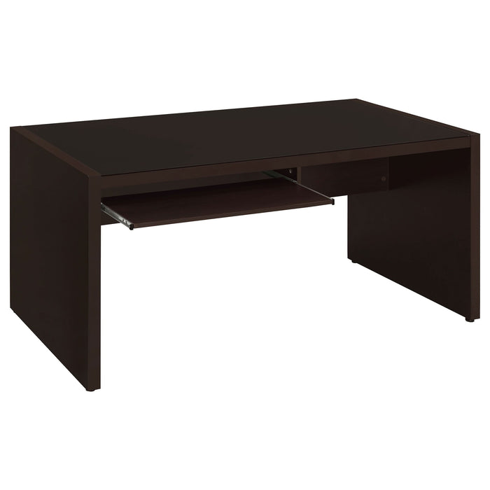 Skeena 60-inch Computer Desk with Keyboard Drawer Cappuccino - Walo Furniture 