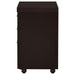 Skeena 3-drawer Mobile Office Storage Cabinet Cappuccino - Walo Furniture 