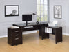 Skeena 35-inch Home Office Mobile Return Desk Cappuccino - Walo Furniture 