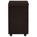 Skeena 3-drawer Mobile Office Storage Cabinet Cappuccino - Walo Furniture 