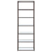 Kate 78-inch 5-shelf Glass Bookshelf Black Nickel - Walo Furniture 