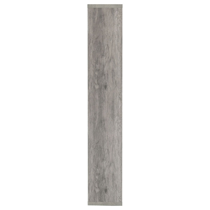 Theo 71-inch 7-shelf Bookshelf Grey Driftwood - Walo Furniture 