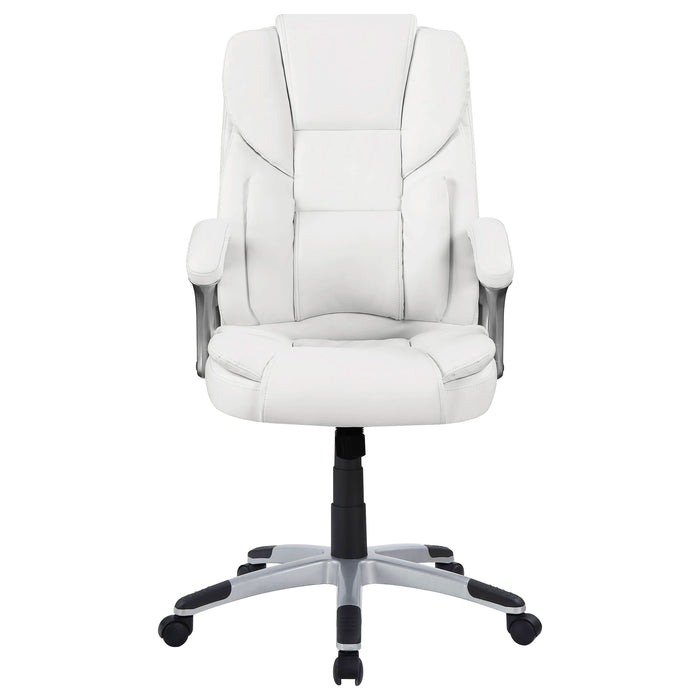 Kaffir Upholstered Adjustable Home Office Desk Chair White - Walo Furniture 