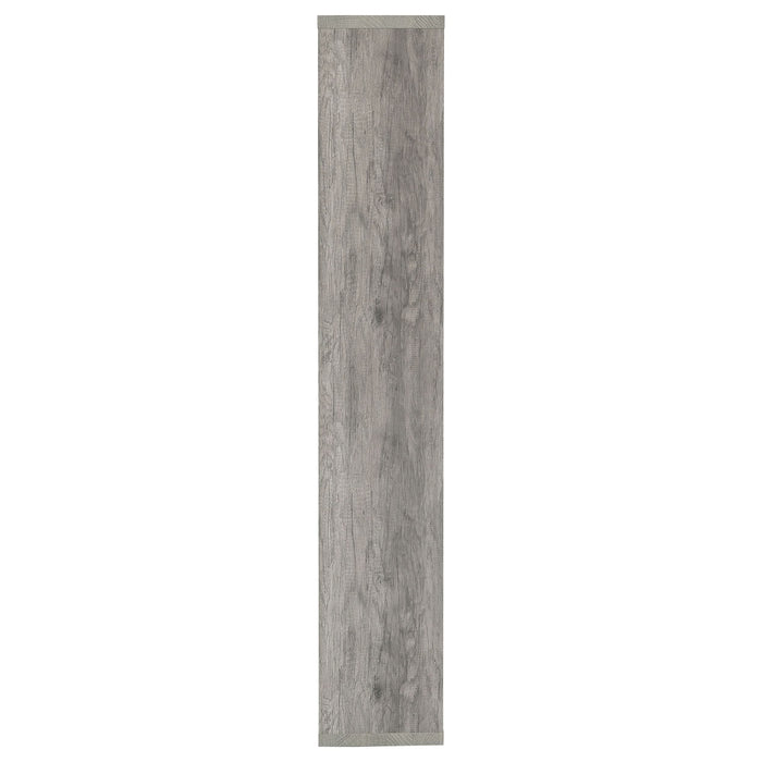 Theo 71-inch 7-shelf Bookshelf Grey Driftwood - Walo Furniture 