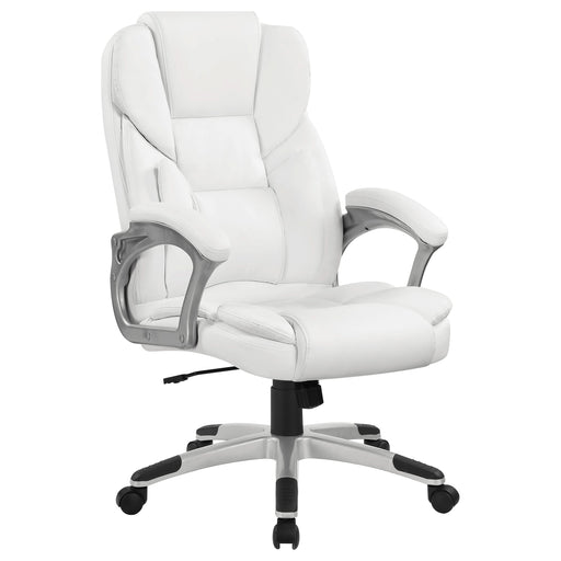 Kaffir Upholstered Adjustable Home Office Desk Chair White - Walo Furniture 