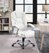 Kaffir Upholstered Adjustable Home Office Desk Chair White - Walo Furniture 