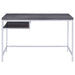 Kravitz 47-inch 1-shelf Writing Desk Weathered Grey - Walo Furniture 