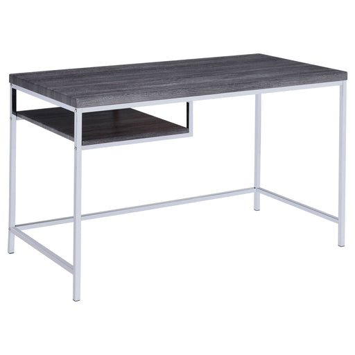 Kravitz 47-inch 1-shelf Writing Desk Weathered Grey - Walo Furniture 