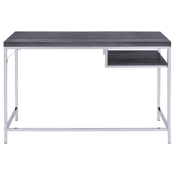 Kravitz 47-inch 1-shelf Writing Desk Weathered Grey - Walo Furniture 