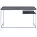 Kravitz 47-inch 1-shelf Writing Desk Weathered Grey - Walo Furniture 