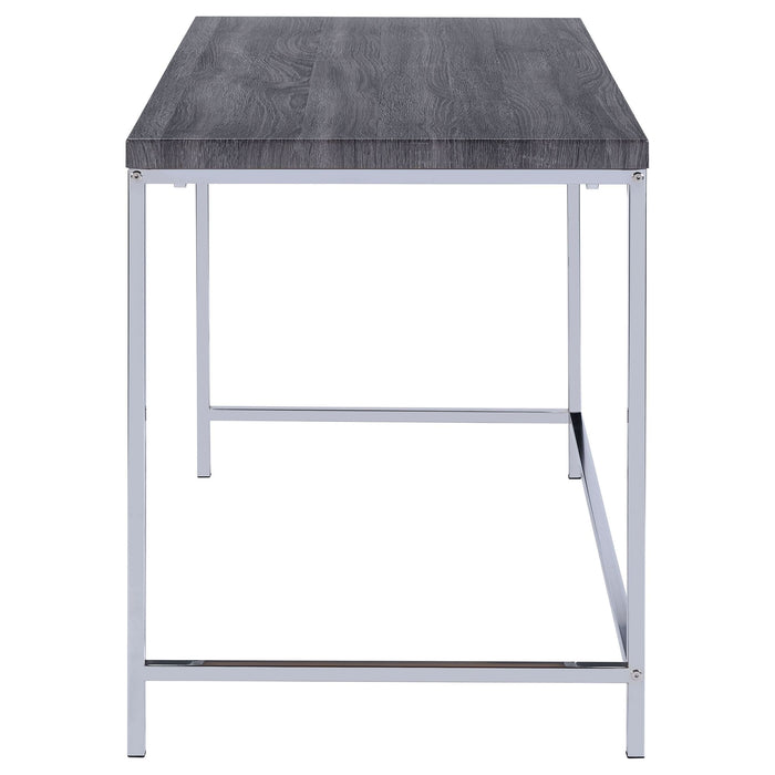 Kravitz 47-inch 1-shelf Writing Desk Weathered Grey - Walo Furniture 