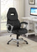 Bruce Upholstered Adjustable Home Office Desk Chair Black - Walo Furniture 