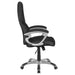 Bruce Upholstered Adjustable Home Office Desk Chair Black - Walo Furniture 