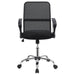 Gerta Upholstered Adjustable Mesh Office Desk Chair Black - Walo Furniture 