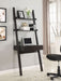 Colella 30-inch 1-drawer Ladder Desk with Shelf Cappuccino - Walo Furniture 