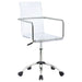 Amaturo Acrylic Adjustable Home Office Desk Chair Clear - Walo Furniture 