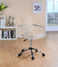 Amaturo Acrylic Adjustable Home Office Desk Chair Clear - Walo Furniture 