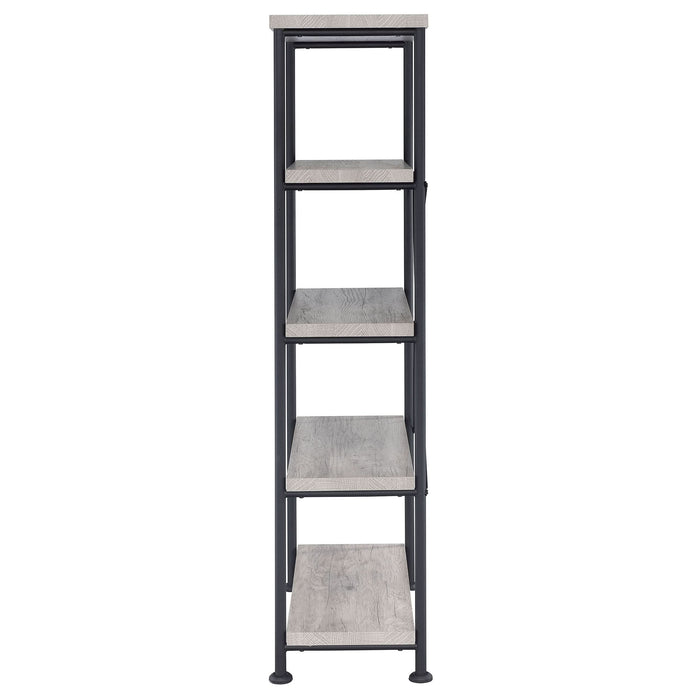 Analiese 63-inch 4-shelf Bookshelf Grey Driftwood - Walo Furniture 