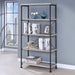 Analiese 63-inch 4-shelf Bookshelf Grey Driftwood - Walo Furniture 