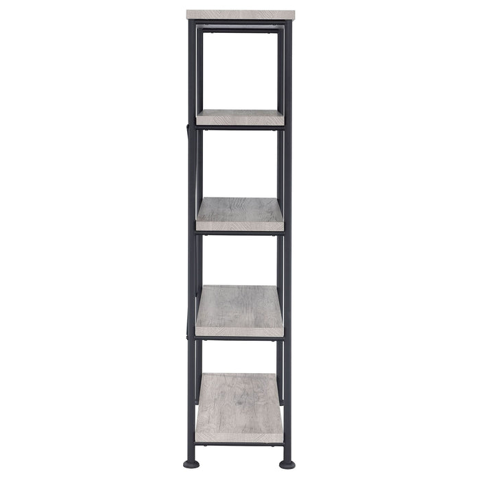 Analiese 63-inch 4-shelf Bookshelf Grey Driftwood - Walo Furniture 