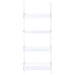 Amaturo 72-inch 4-shelf Acrylic Ladder Bookshelf Clear - Walo Furniture 