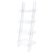 Amaturo 72-inch 4-shelf Acrylic Ladder Bookshelf Clear - Walo Furniture 