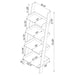 Amaturo 72-inch 4-shelf Acrylic Ladder Bookshelf Clear - Walo Furniture 