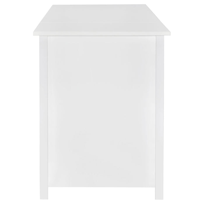 Dylan 60-inch 4-drawer Lift Top Office Desk White High Gloss