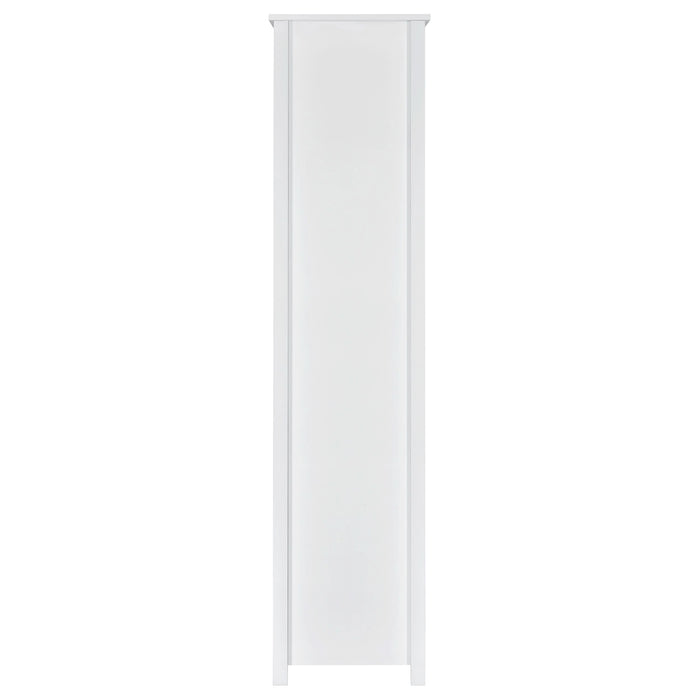 Dylan 68-inch 4-shelf Storage Bookshelf White High Gloss