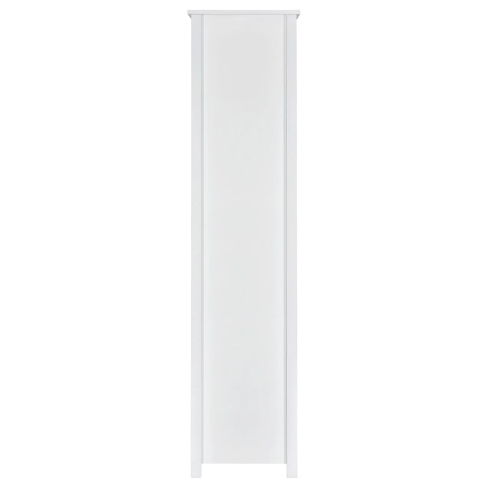 Dylan 68-inch 4-shelf Storage Bookshelf White High Gloss