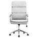 Ximena Upholstered Adjustable High Back Office Chair White - Walo Furniture 