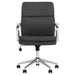 Ximena Upholstered Adjustable Mid Back Office Chair Black - Walo Furniture 