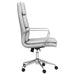 Ximena Upholstered Adjustable High Back Office Chair White - Walo Furniture 