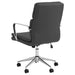 Ximena Upholstered Adjustable Mid Back Office Chair Black - Walo Furniture 