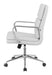 Ximena Upholstered Adjustable Mid Back Office Chair White - Walo Furniture 