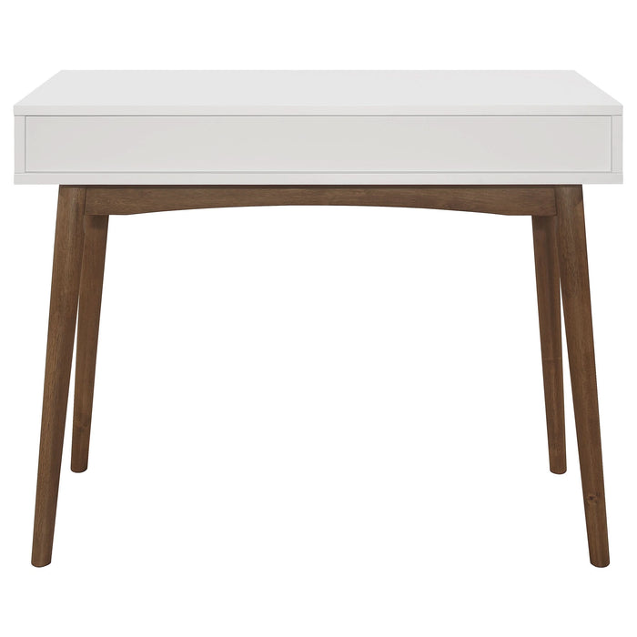 Bradenton 39-inch 1-drawer Wood Writing Desk White - Walo Furniture 