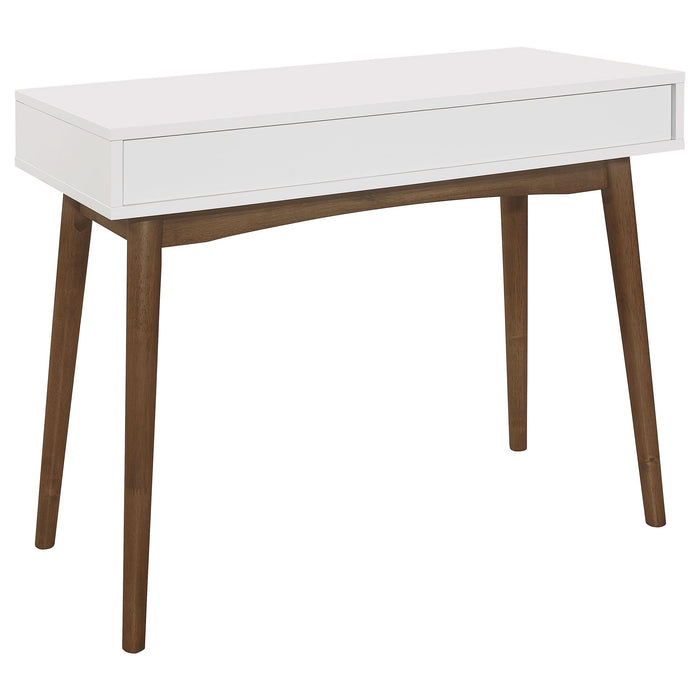 Bradenton 39-inch 1-drawer Wood Writing Desk White - Walo Furniture 