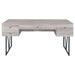 Analiese 63-inch 4-drawer Writing Desk Grey Driftwood - Walo Furniture 