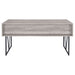 Analiese 63-inch 4-drawer Writing Desk Grey Driftwood - Walo Furniture 