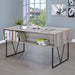 Analiese 63-inch 4-drawer Writing Desk Grey Driftwood - Walo Furniture 