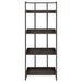 Ember 68-inch 4-shelf Bookshelf Dark Oak and Black - Walo Furniture 