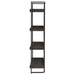 Ember 68-inch 4-shelf Bookshelf Dark Oak and Black - Walo Furniture 